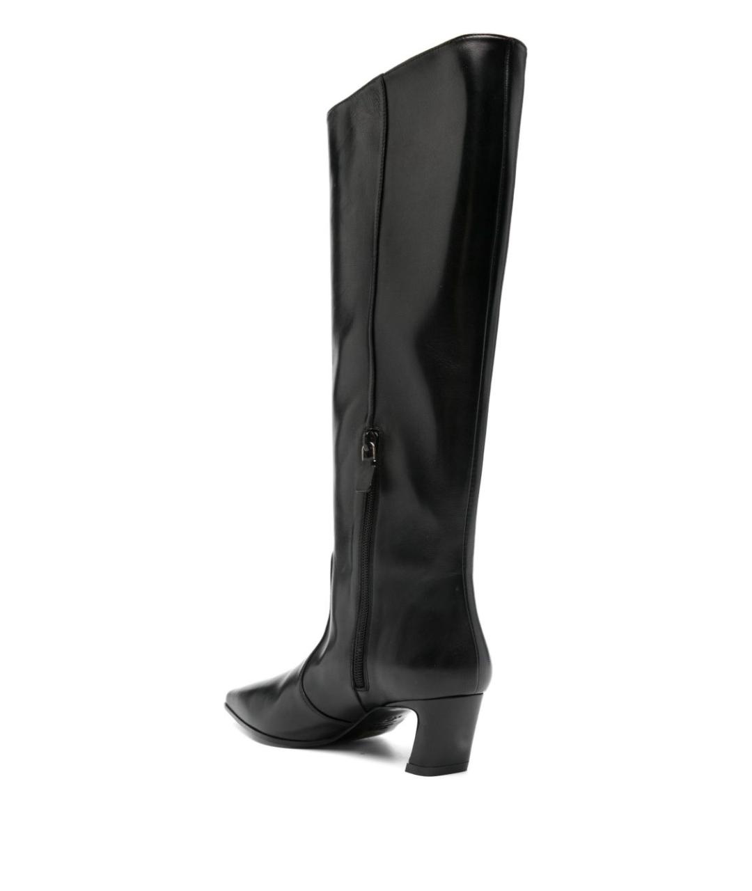 STUART WEITZMAN Черные кожаные сапоги, фото 2