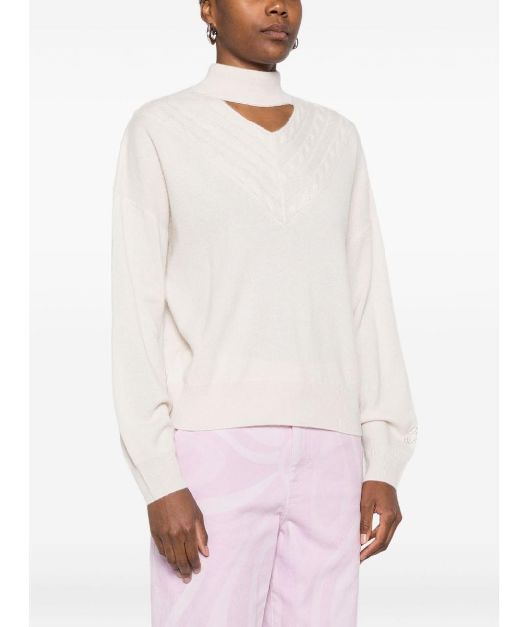 BLUGIRL Бежевый шерстяной джемпер / свитер, фото 3