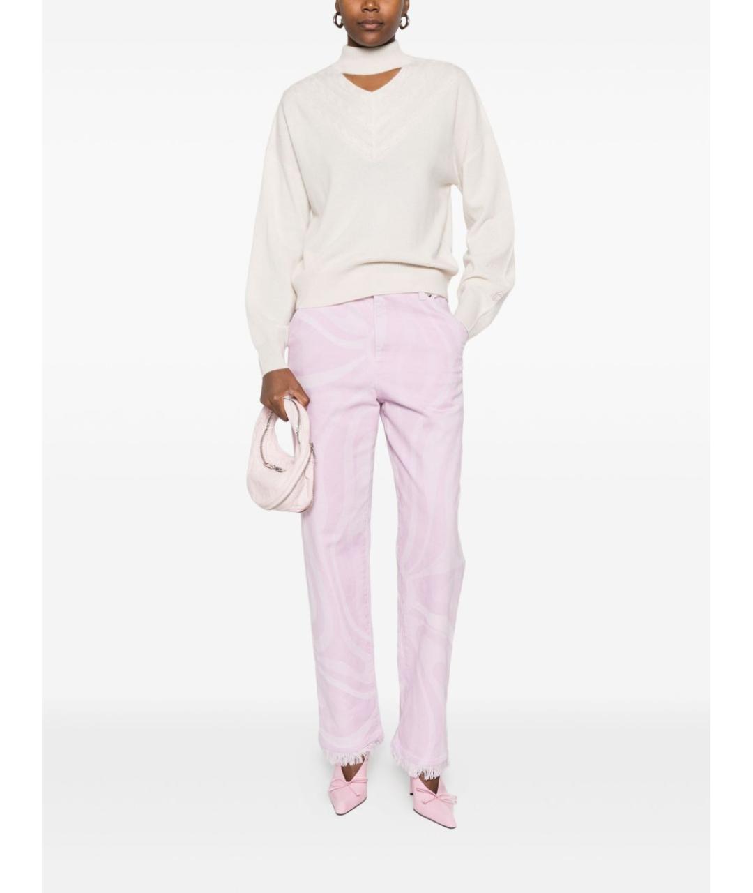 BLUGIRL Бежевый шерстяной джемпер / свитер, фото 2