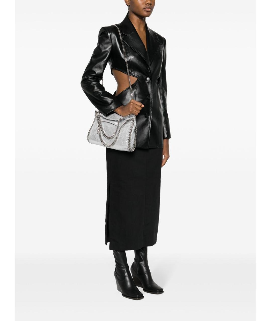 STELLA MCCARTNEY Серебряная синтетическая сумка через плечо, фото 5