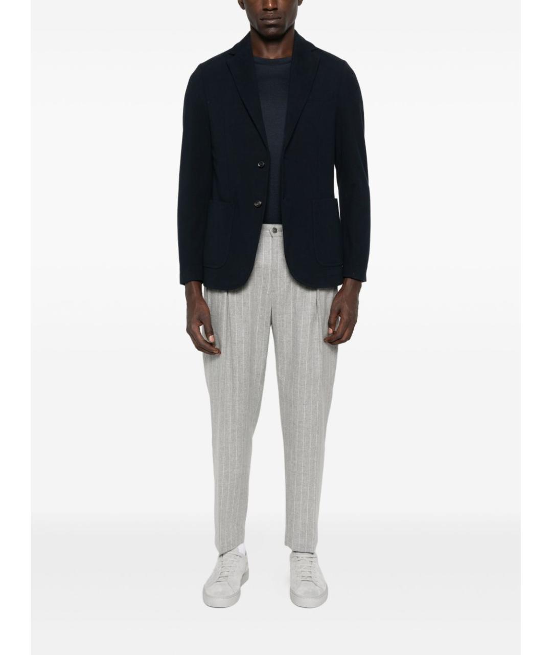 CIRCOLO 1901 Синий хлопковый пиджак, фото 2