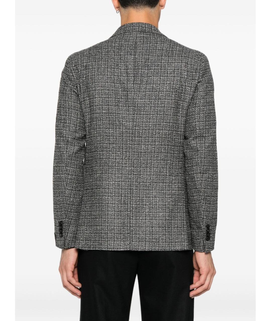 TAGLIATORE Серый шерстяной пиджак, фото 5