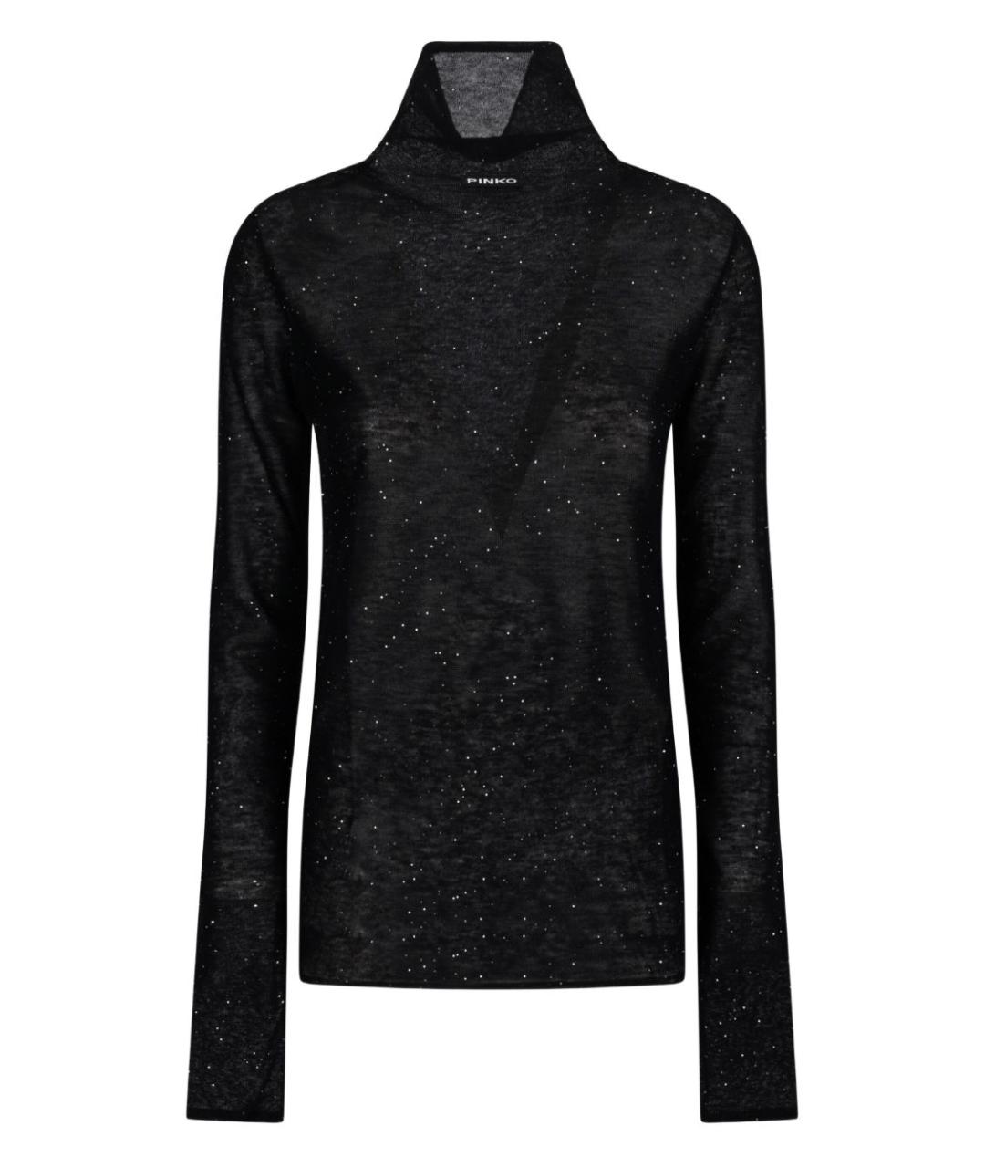 PINKO Черная шерстяная водолазка, фото 3