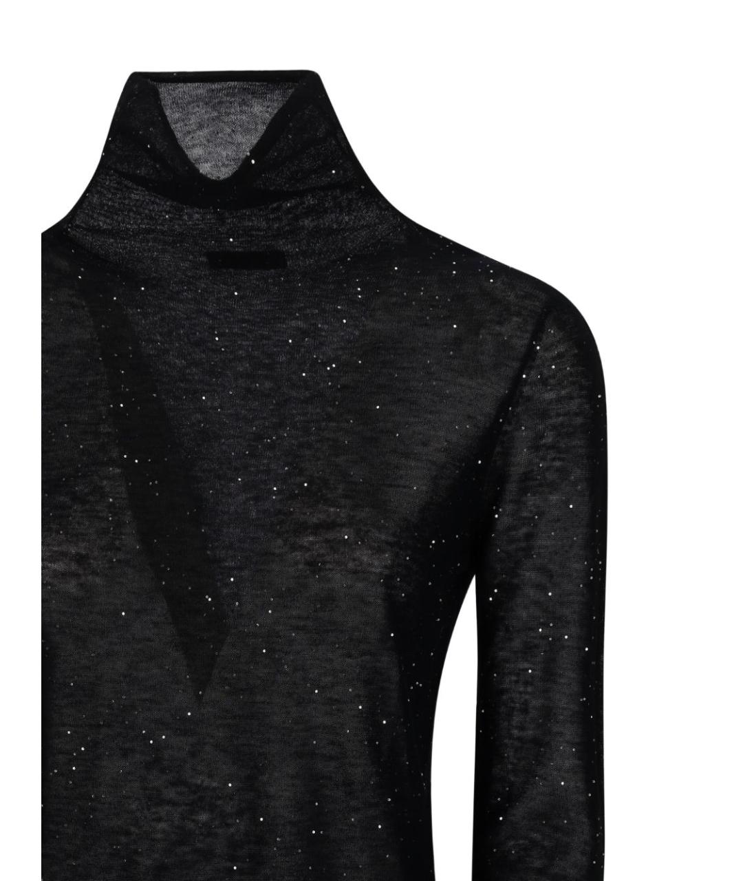 PINKO Черная шерстяная водолазка, фото 2