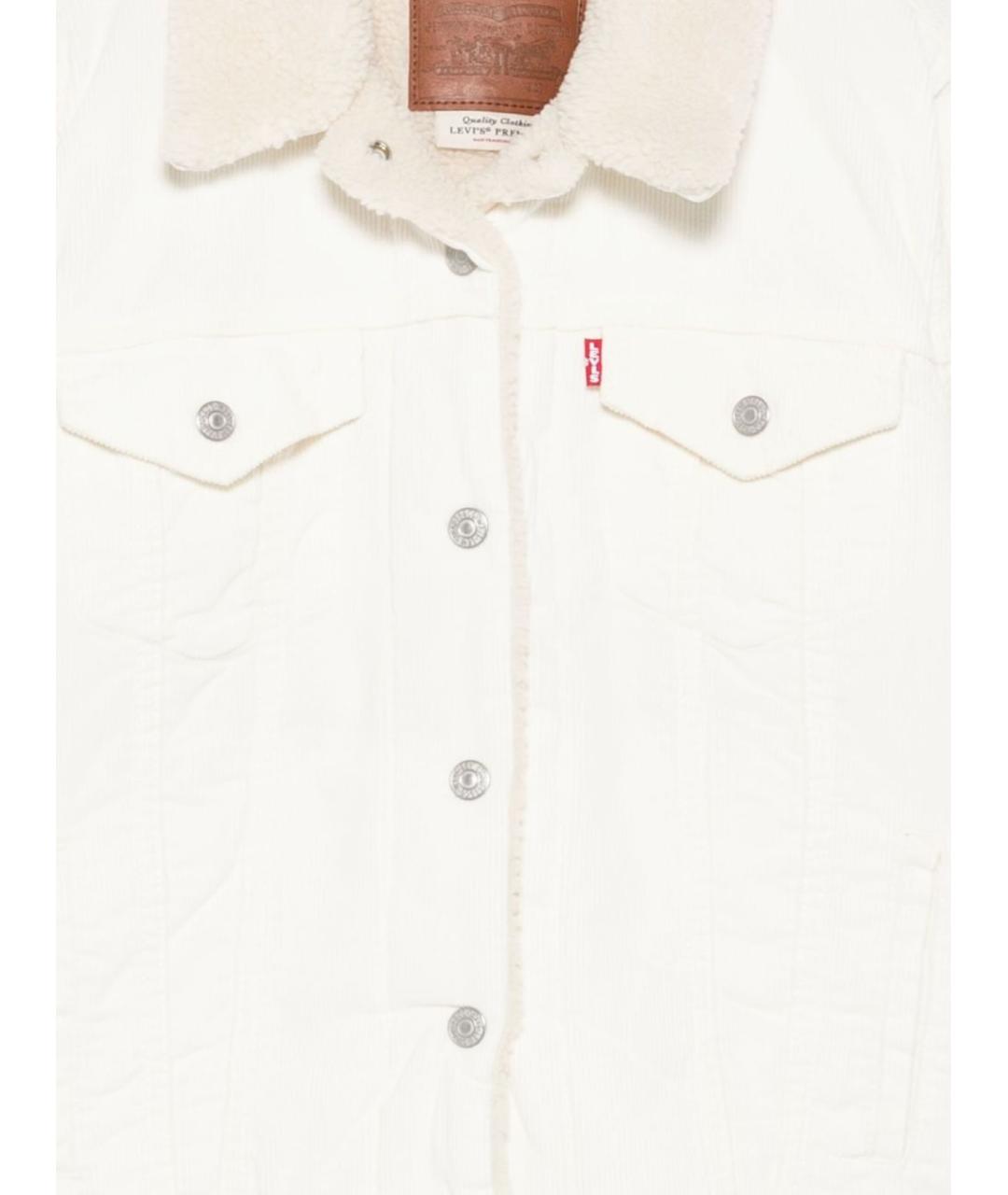 LEVI'S Бежевая хлопковая дубленка, фото 2