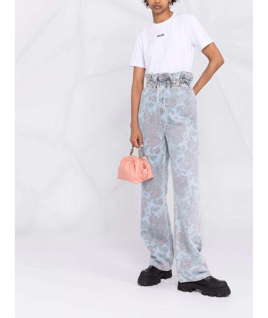 MSGM Белая хлопковая футболка, фото 5