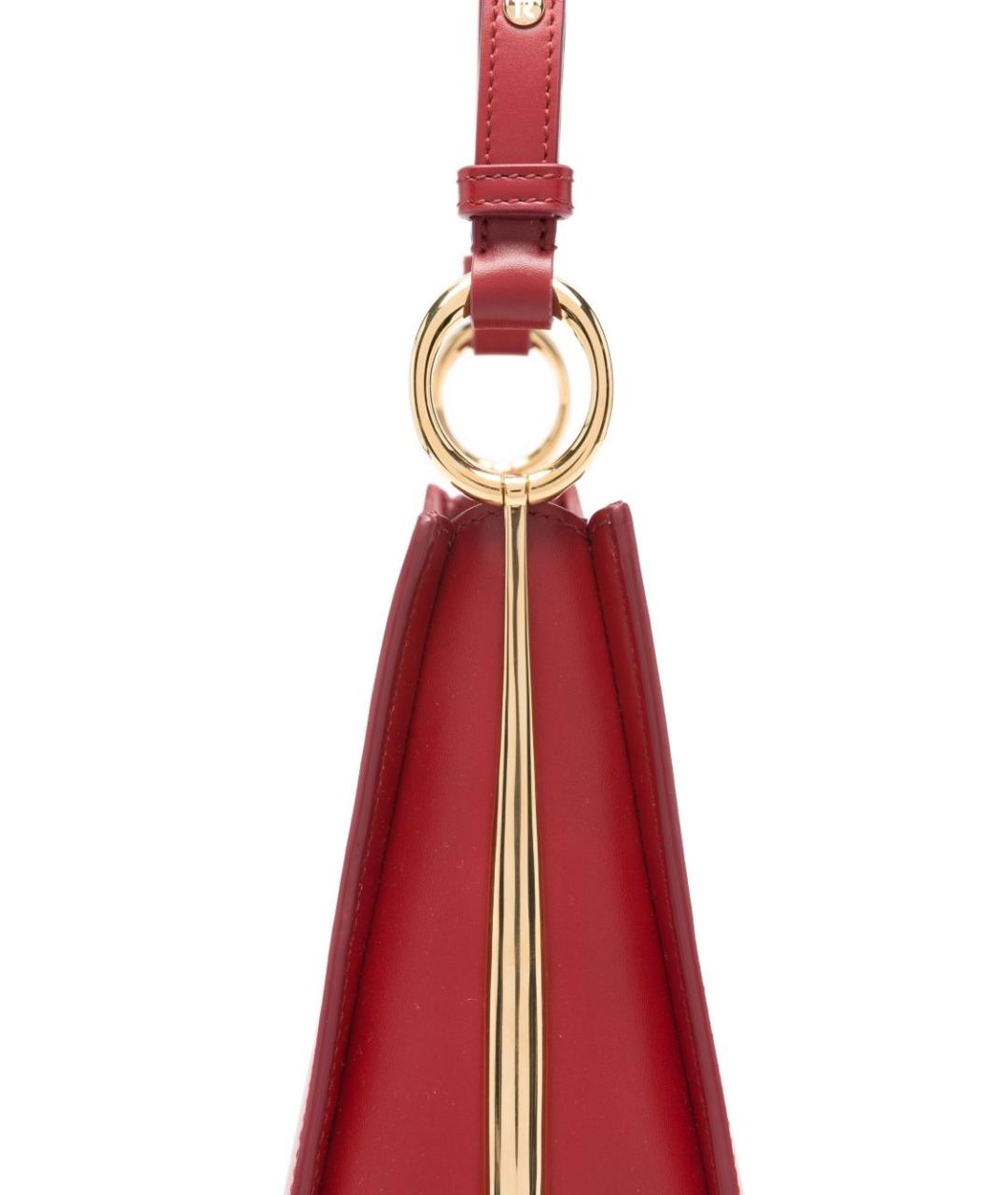 PACO RABANNE Красная кожаная сумка через плечо, фото 5
