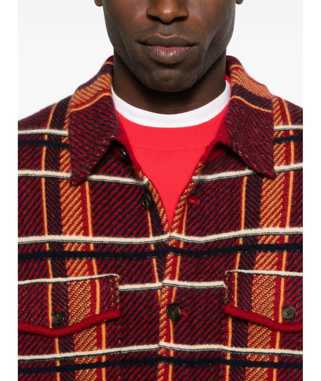 GUEST IN RESIDENCE Красная кашемировая кэжуал рубашка, фото 3