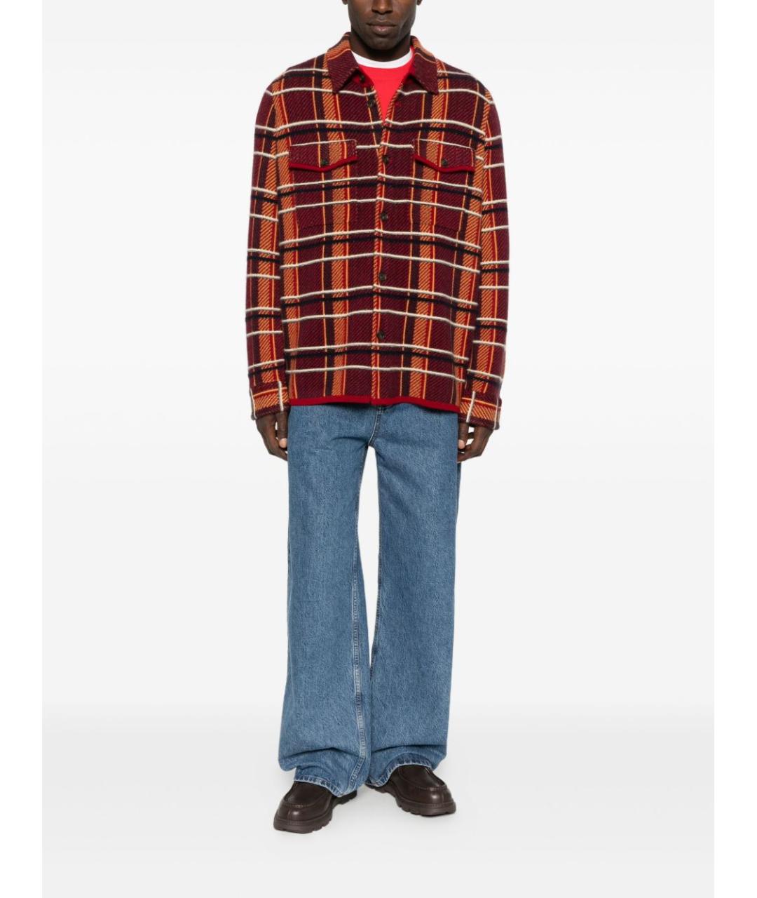 GUEST IN RESIDENCE Красная кашемировая кэжуал рубашка, фото 2