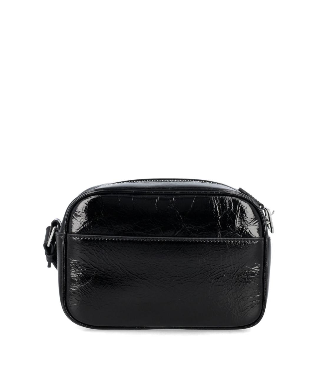 COURREGES Черная кожаная сумка через плечо, фото 2