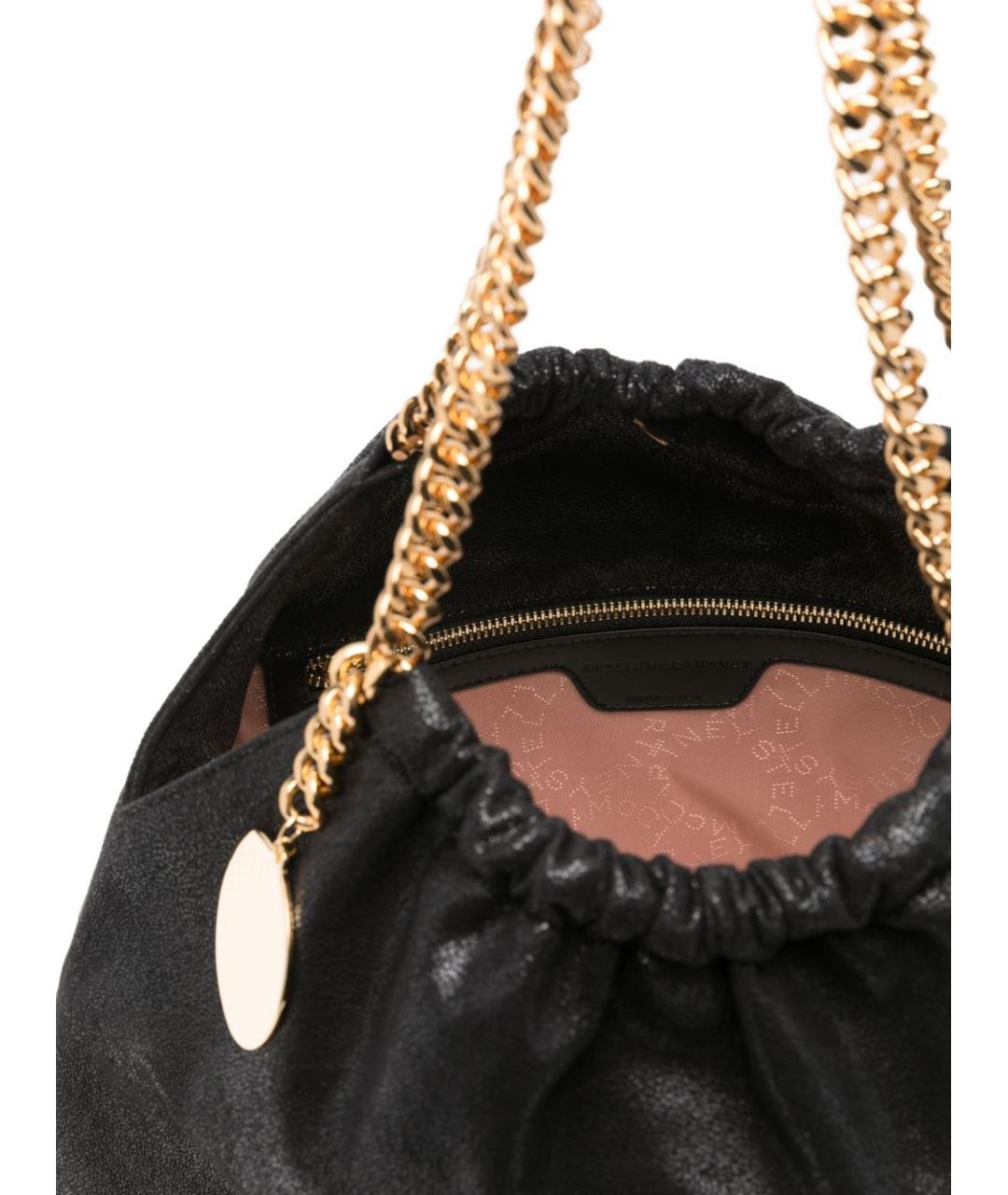 STELLA MCCARTNEY Черная сумка тоут из искусственной кожи, фото 3