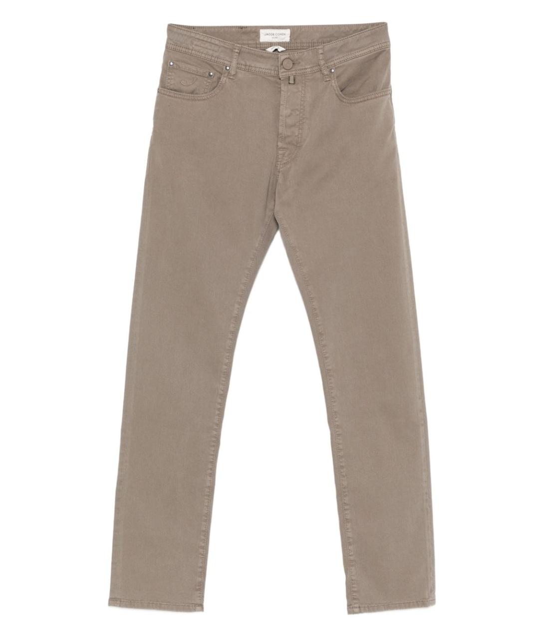 JACOB COHEN Серые хлопковые повседневные брюки, фото 1