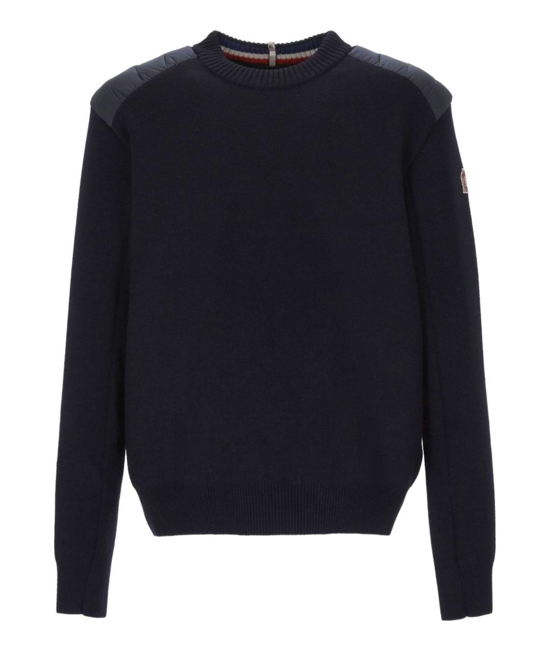 MONCLER GRENOBLE Темно-синий полиамидовый джемпер / свитер, фото 1