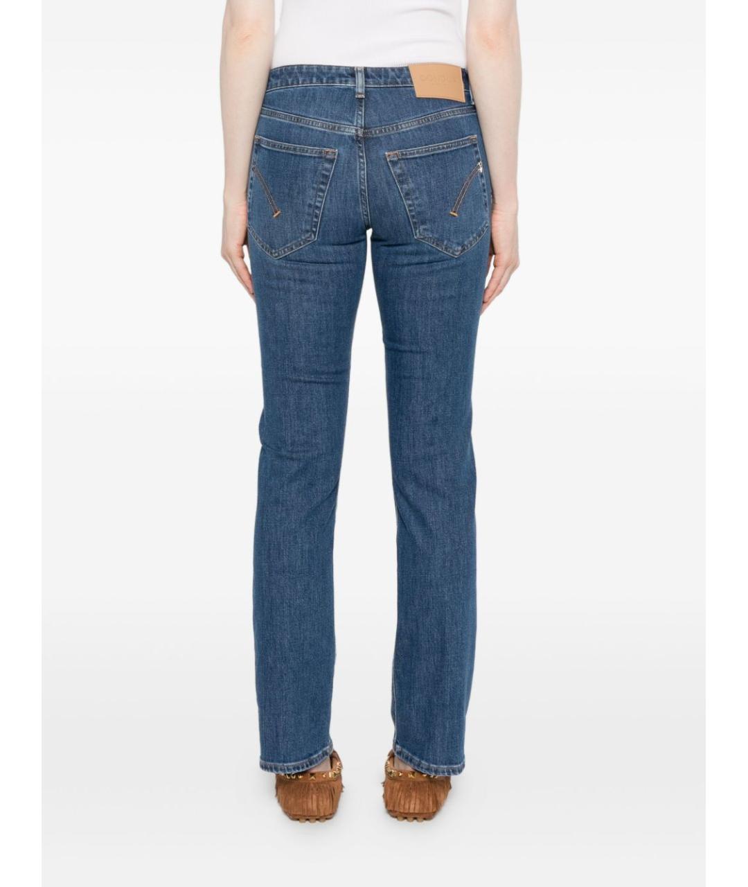 DONDUP Синие хлопковые прямые джинсы, фото 3