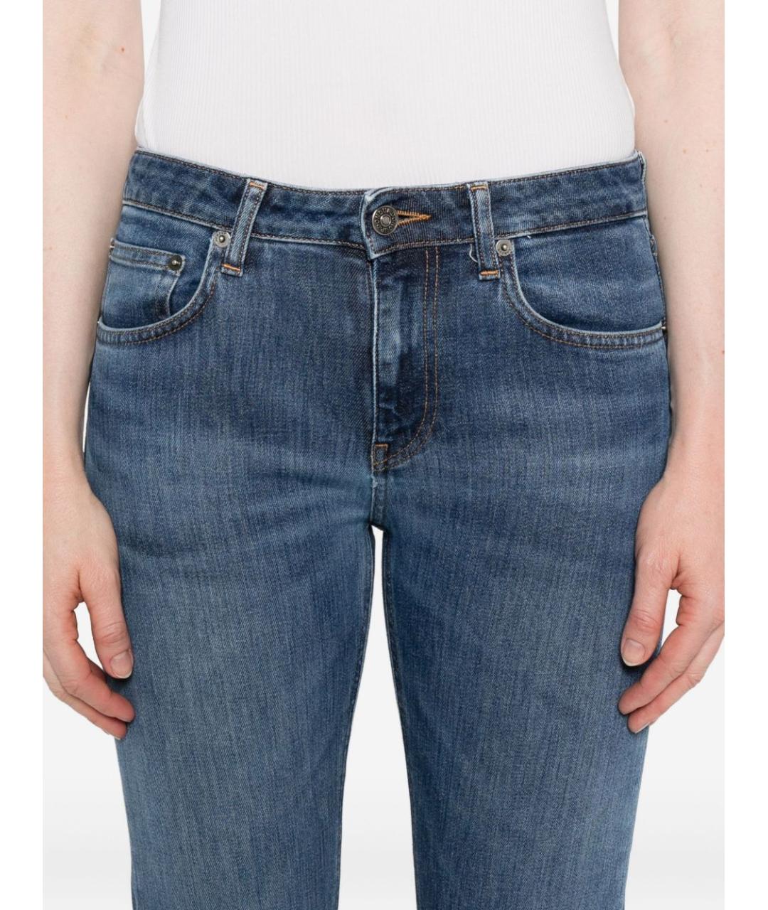 DONDUP Синие хлопковые прямые джинсы, фото 2