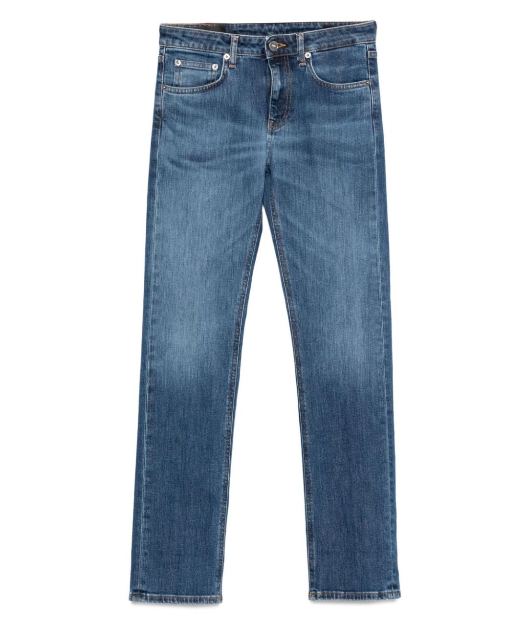 DONDUP Синие хлопковые прямые джинсы, фото 1