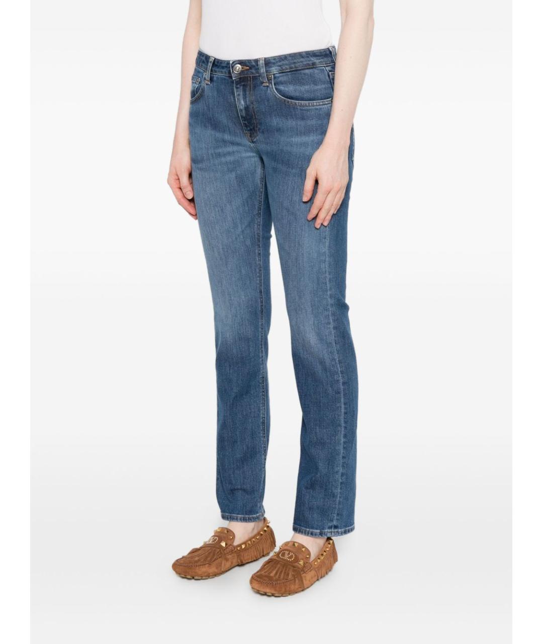 DONDUP Синие хлопковые прямые джинсы, фото 4