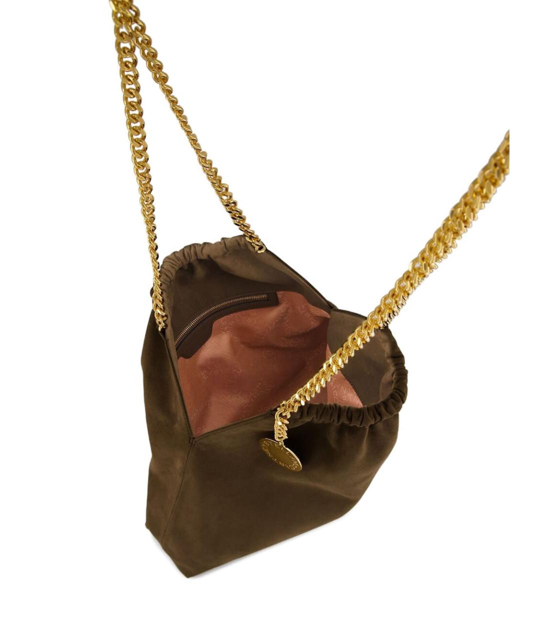 STELLA MCCARTNEY Коричневая синтетическая сумка тоут, фото 5