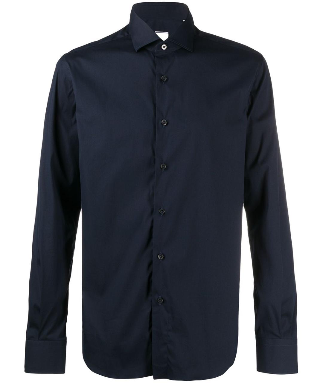 XACUS Синяя хлопковая классическая рубашка, фото 1