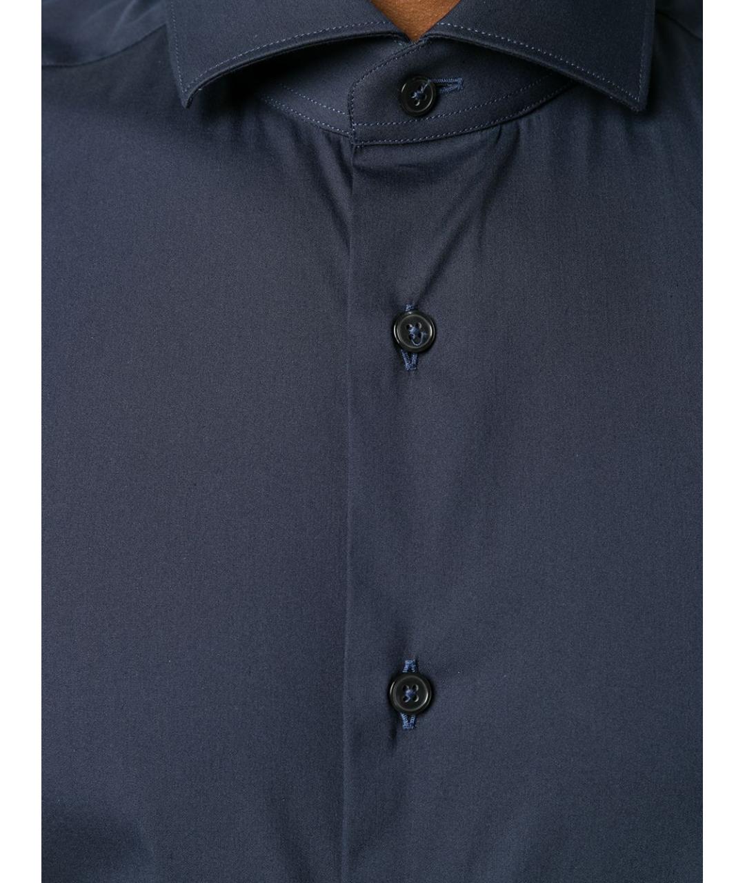 XACUS Синяя хлопковая классическая рубашка, фото 4