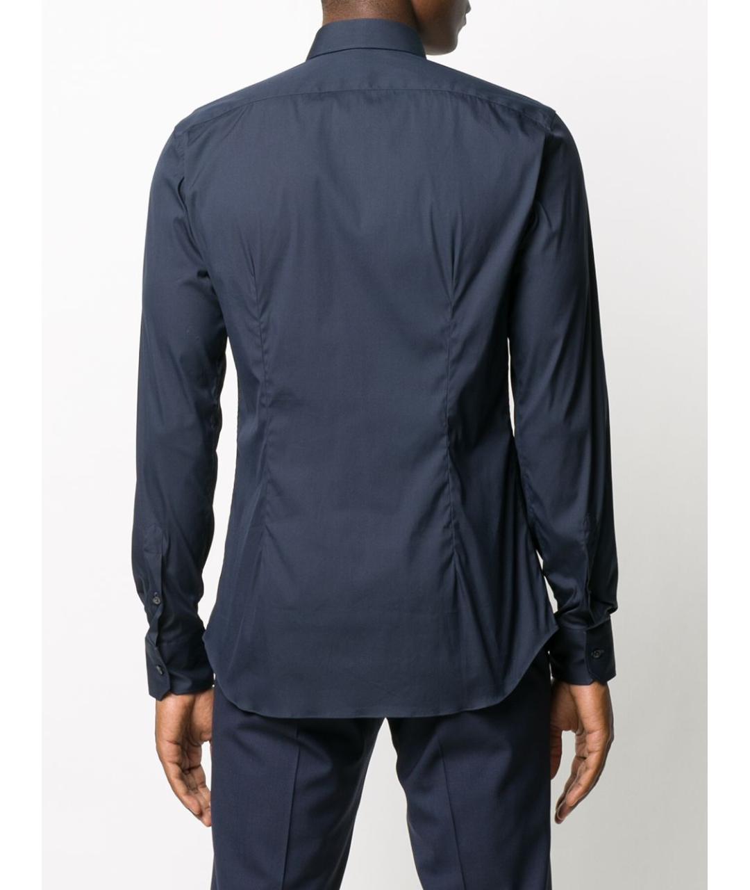 XACUS Синяя хлопковая классическая рубашка, фото 2