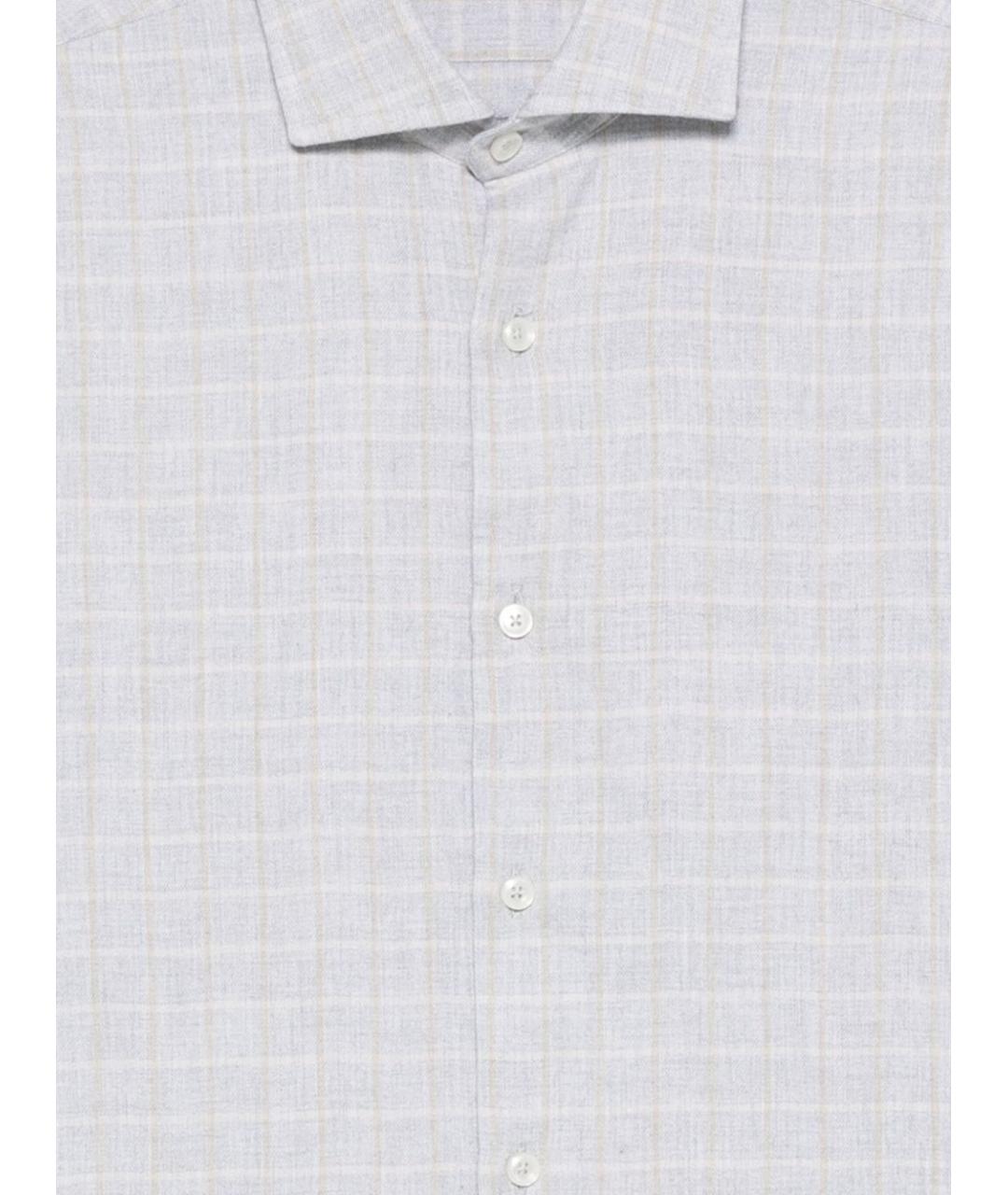 XACUS Серая хлопковая классическая рубашка, фото 2