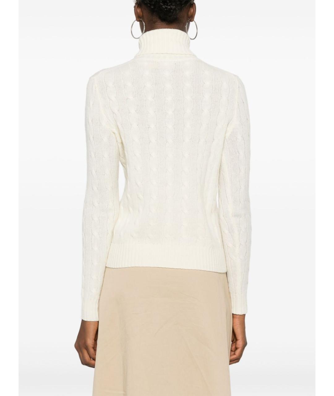 POLO RALPH LAUREN Бежевый шерстяной джемпер / свитер, фото 4