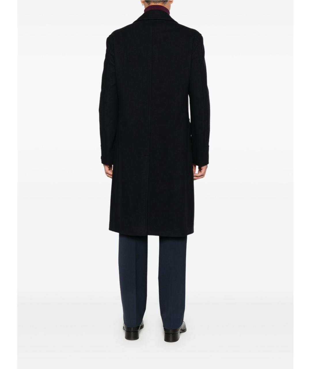 TAGLIATORE Темно-синее шерстяное пальто, фото 2