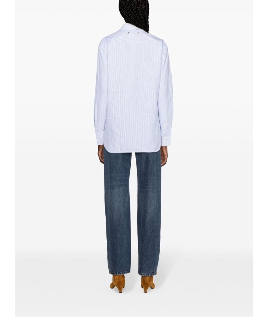 GOLDEN GOOSE DELUXE BRAND Белая хлопковая рубашка, фото 2