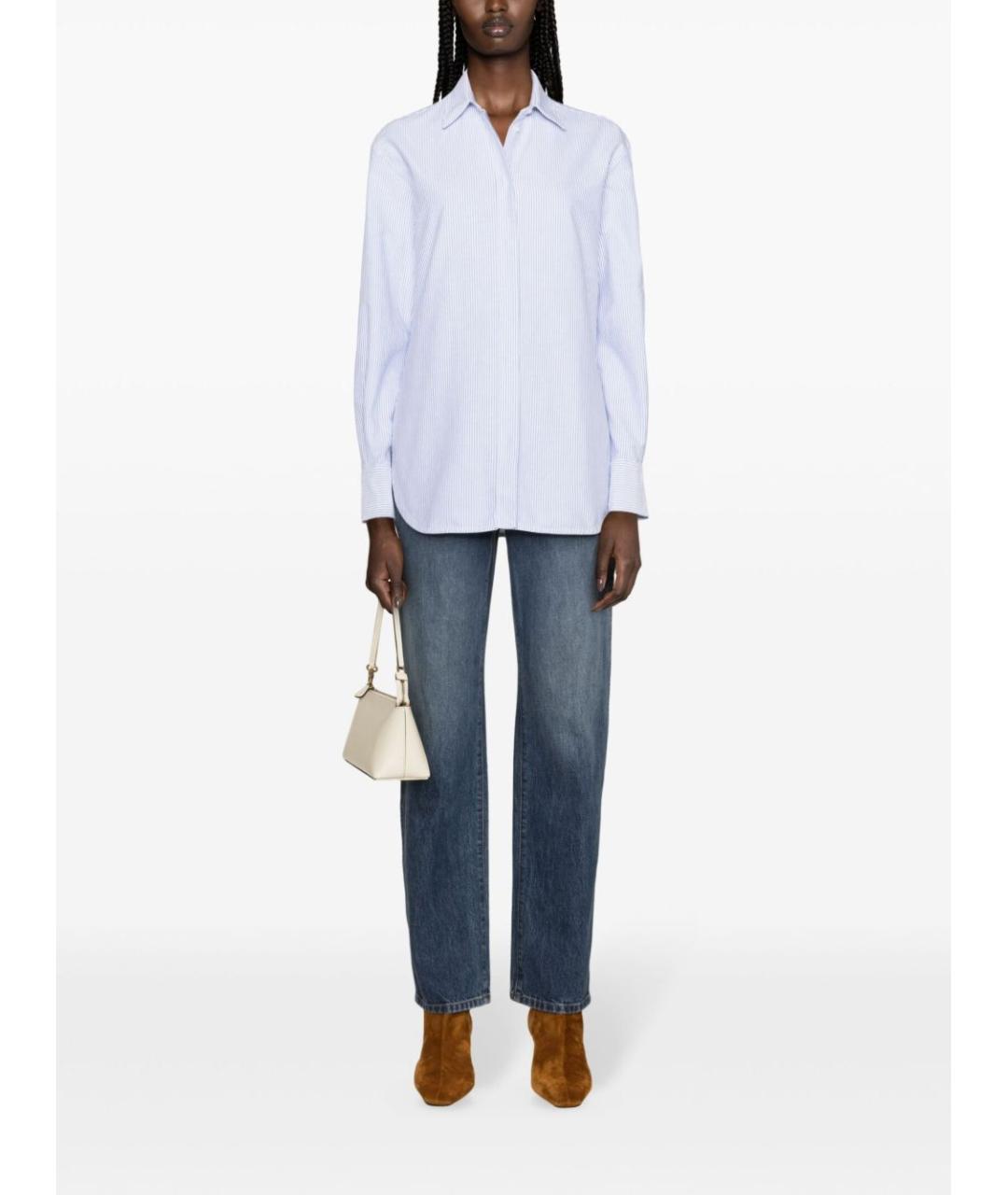 GOLDEN GOOSE DELUXE BRAND Белая хлопковая рубашка, фото 3