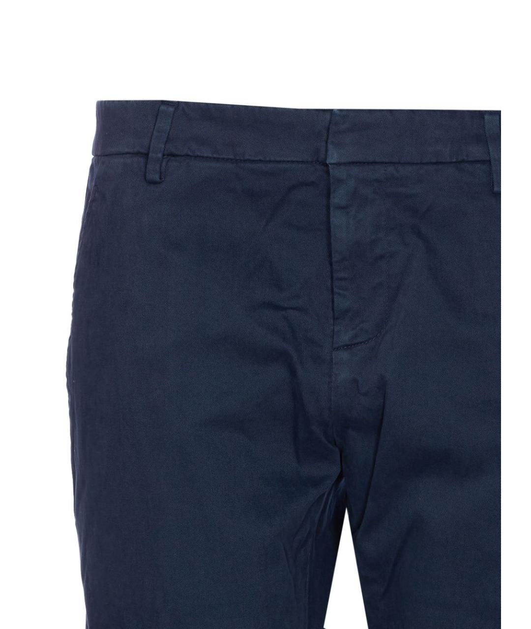 DONDUP Синие хлопковые повседневные брюки, фото 2