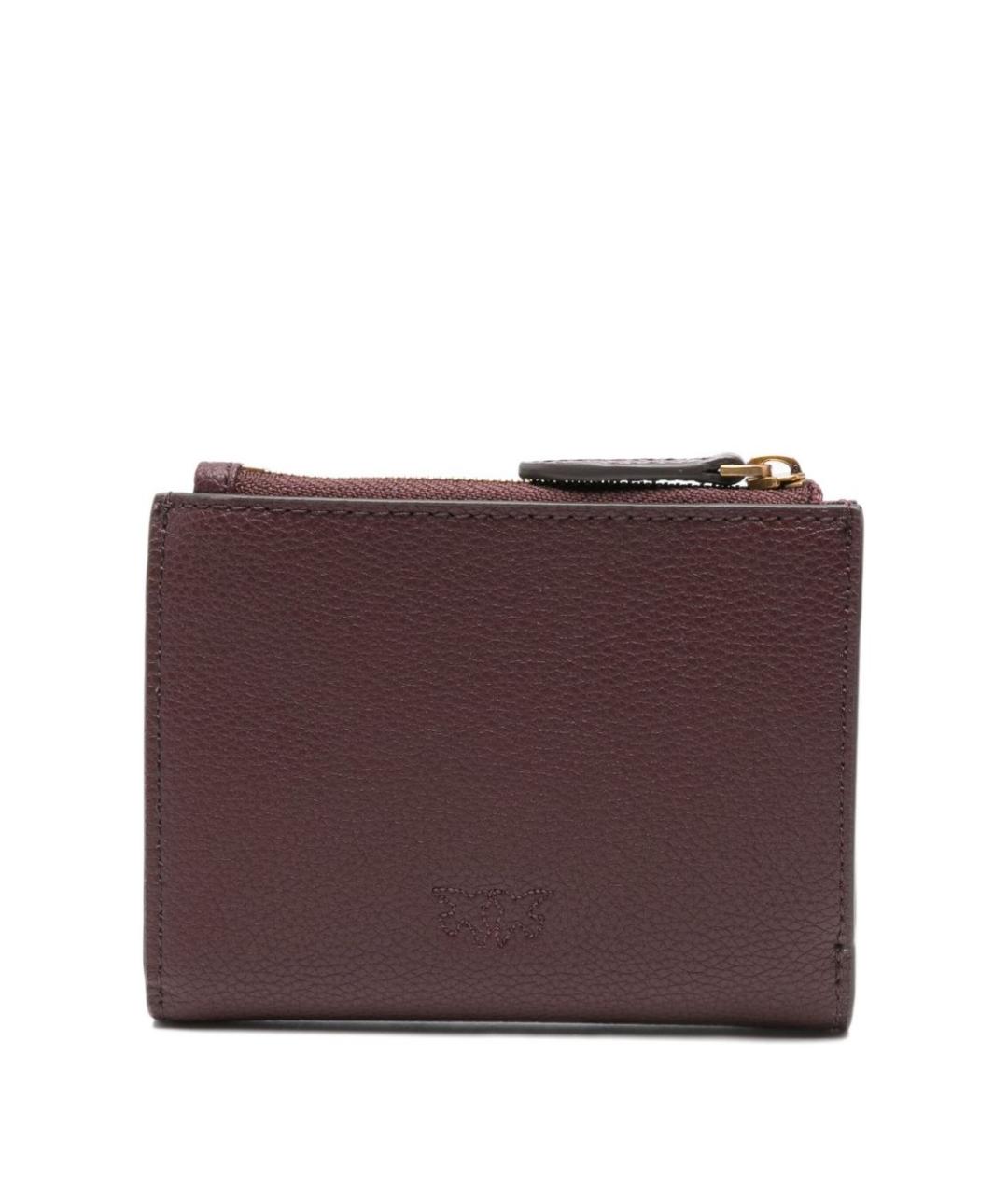 PINKO Бордовый кожаный кошелек, фото 2