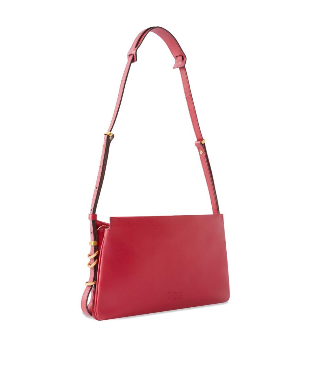 PINKO Красная кожаная сумка через плечо, фото 2