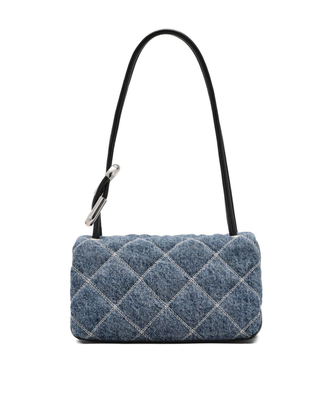 MARC JACOBS Синяя хлопковая сумка с короткими ручками, фото 6