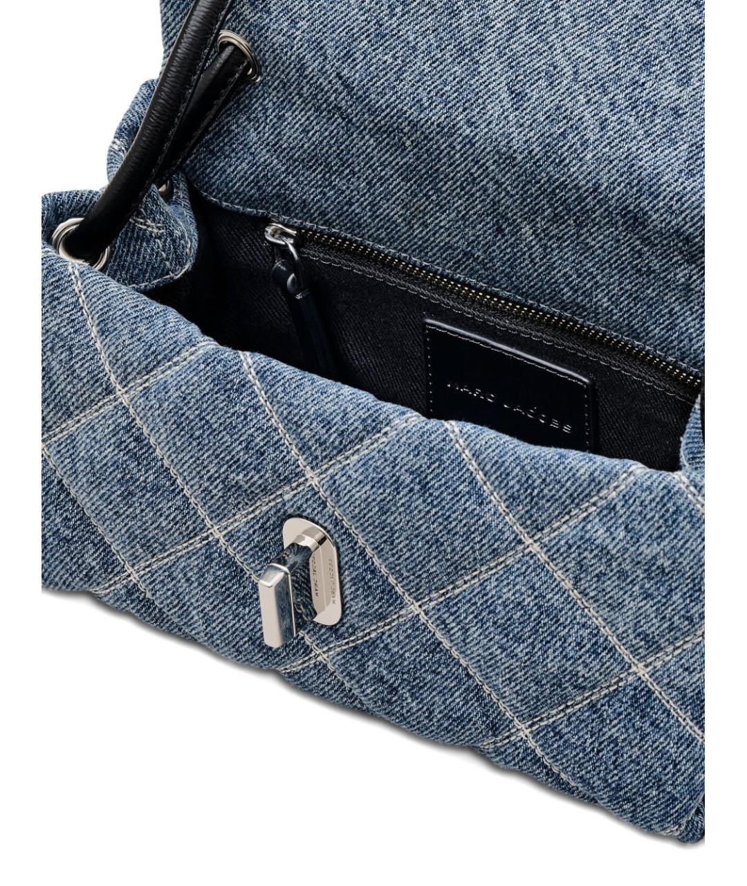 MARC JACOBS Синяя хлопковая сумка с короткими ручками, фото 5