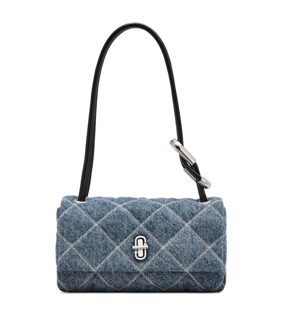 MARC JACOBS Синяя хлопковая сумка с короткими ручками, фото 1