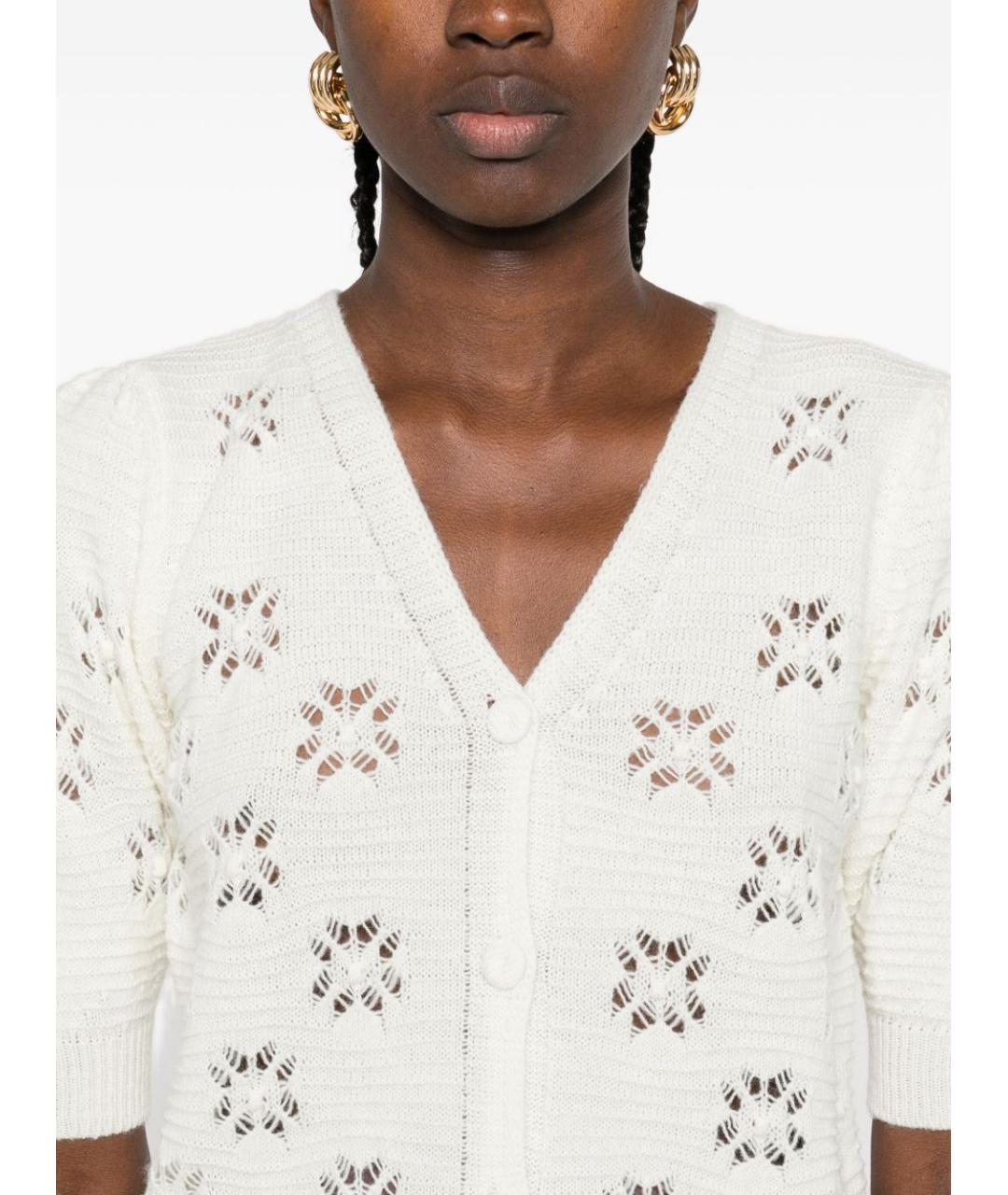 TWIN-SET Белый кардиган, фото 3