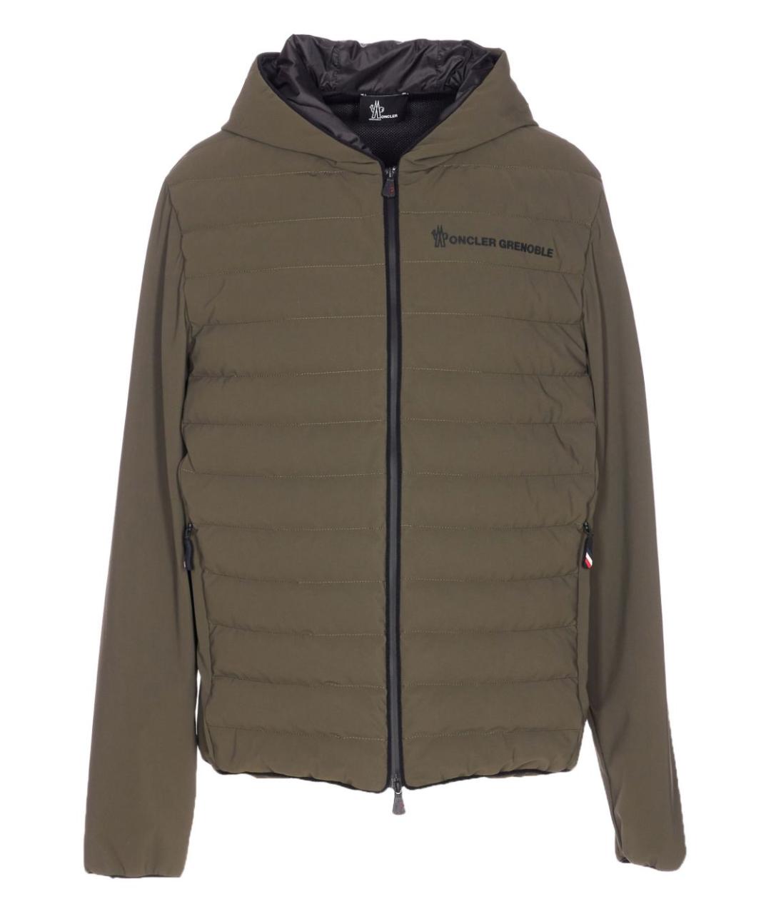 MONCLER GRENOBLE Зеленая полиамидовая куртка, фото 1