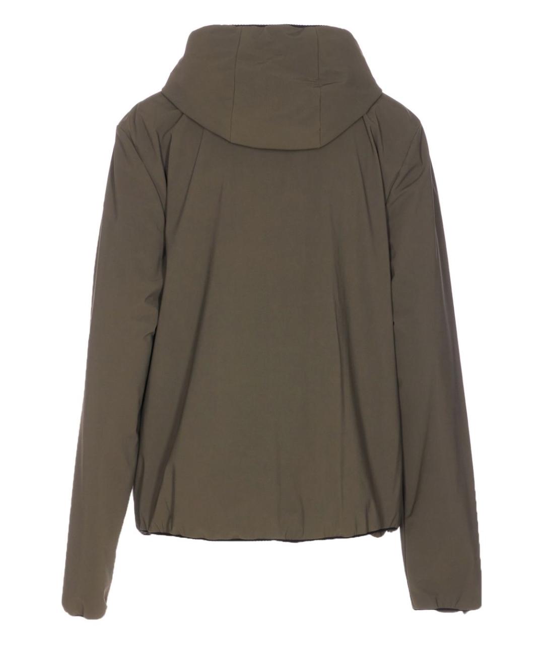 MONCLER GRENOBLE Зеленая полиамидовая куртка, фото 3