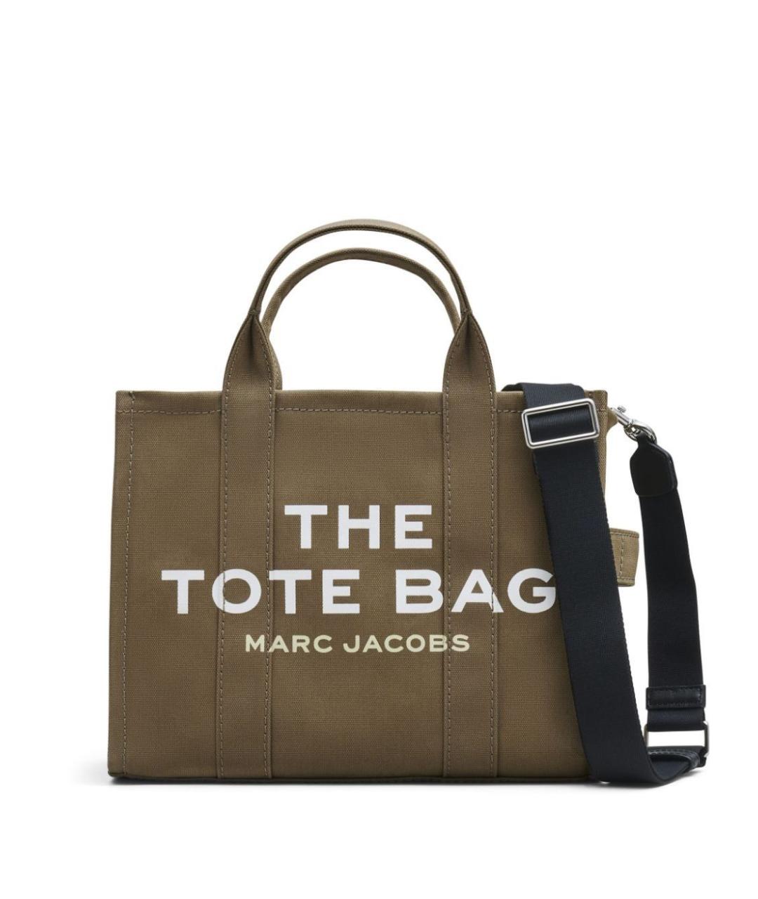 MARC JACOBS Зеленая хлопковая сумка тоут, фото 1