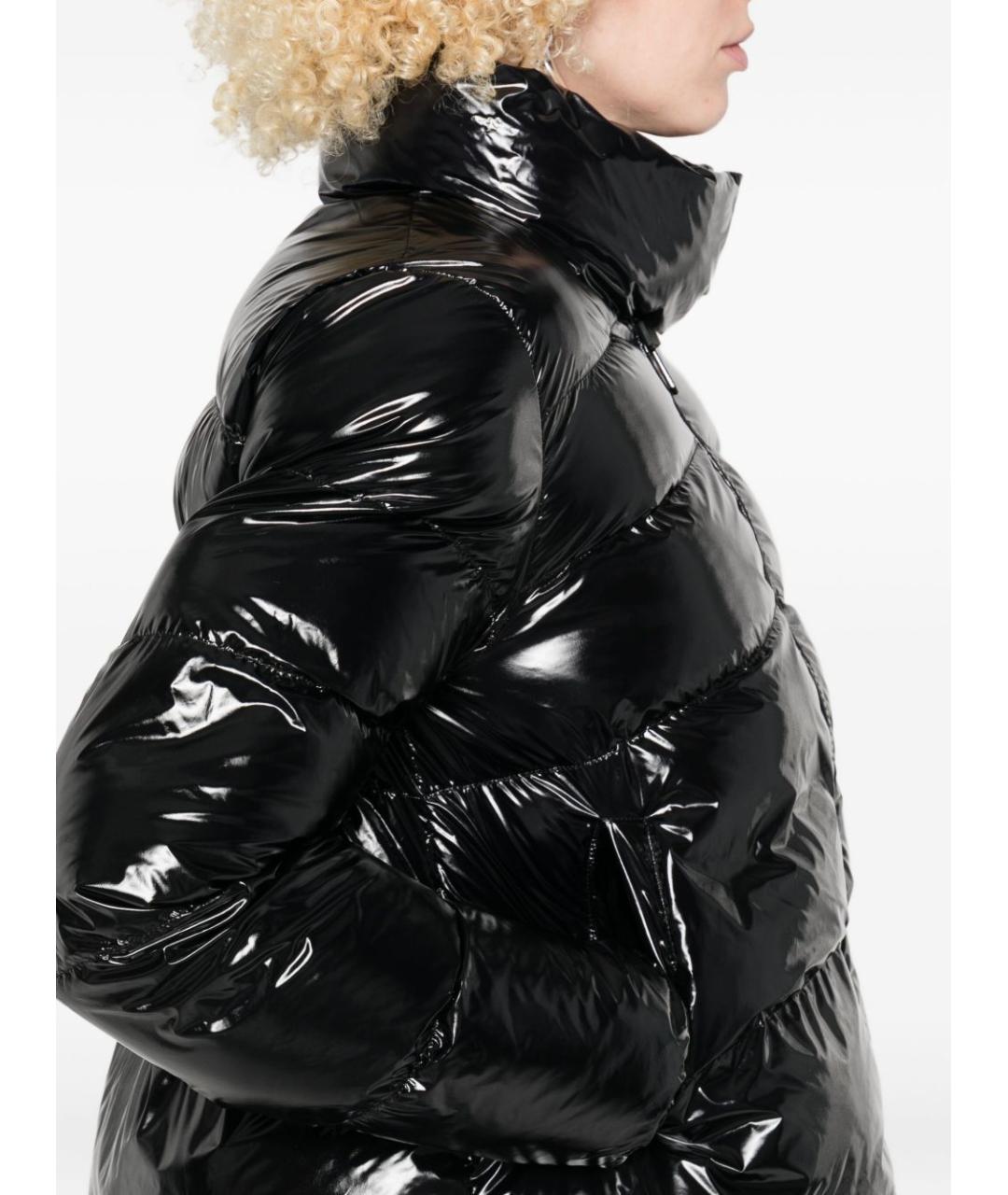 PINKO Черный полиамидовый пуховик, фото 3