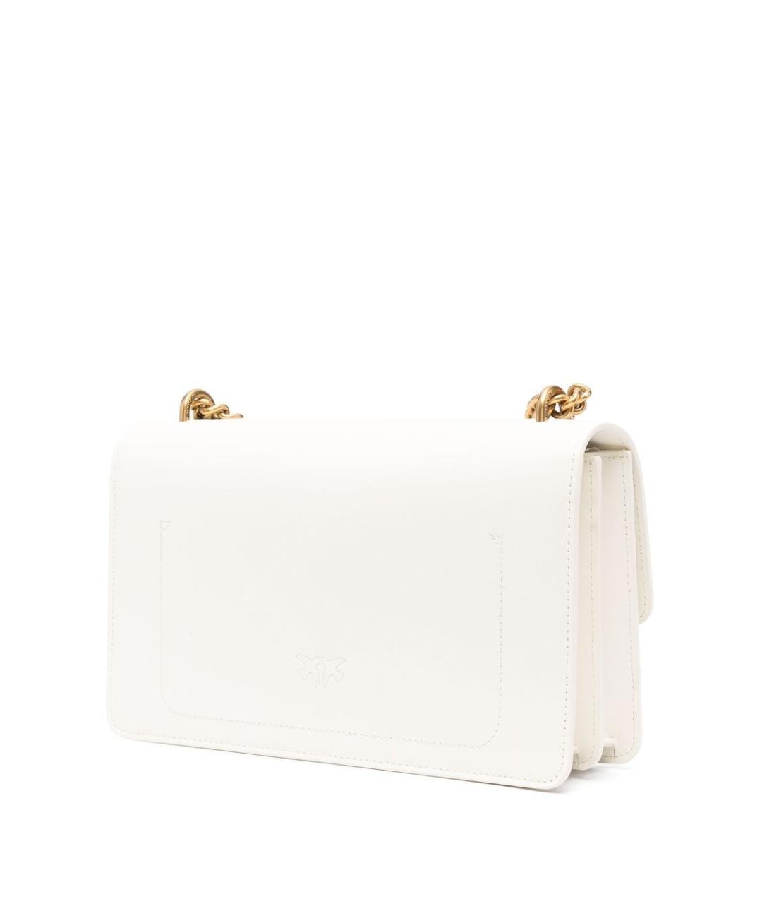 PINKO Белая кожаная сумка через плечо, фото 2