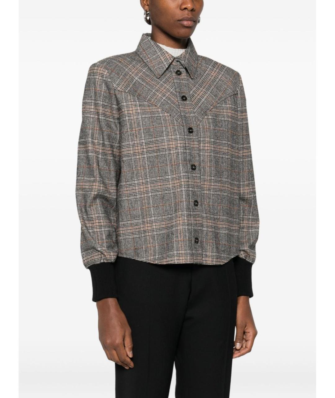 PINKO Серая полиэстеровая рубашка, фото 4