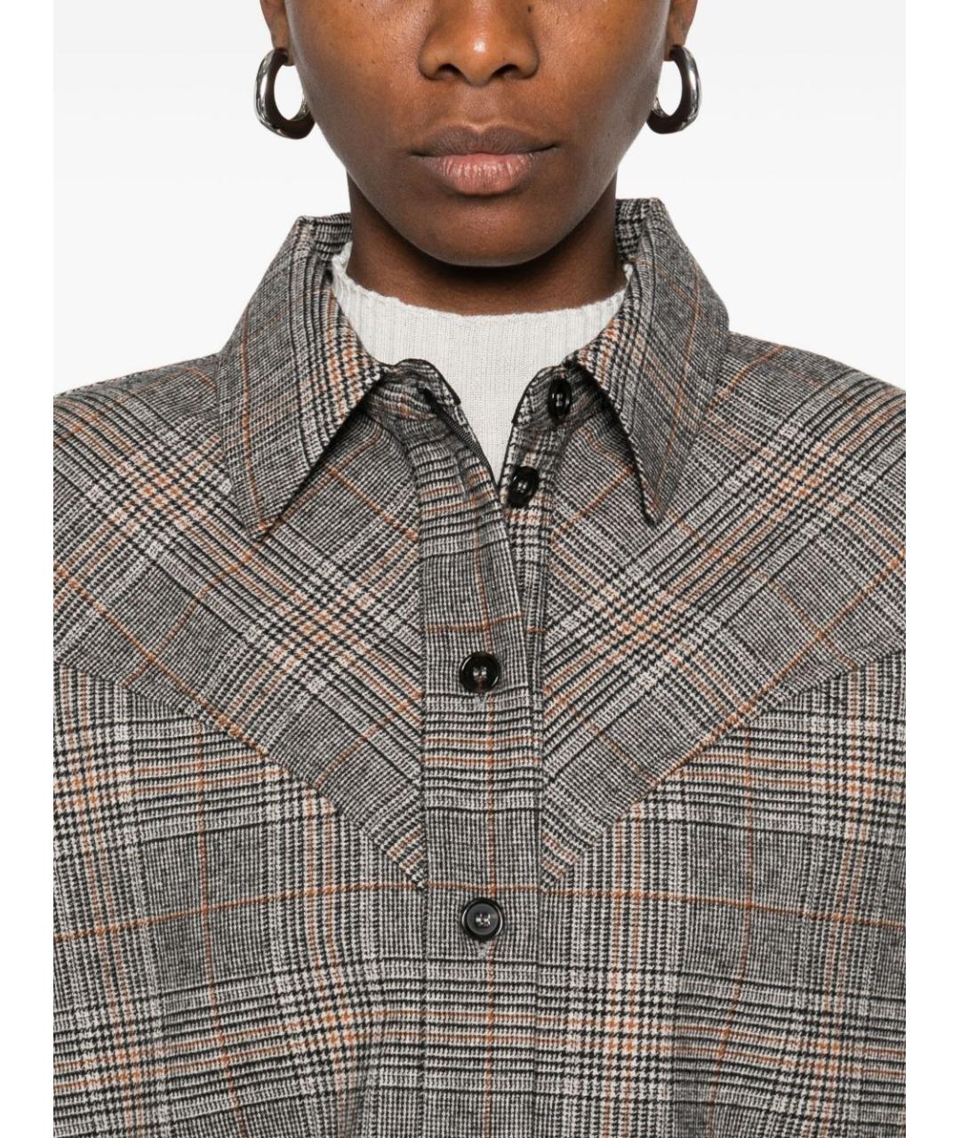 PINKO Серая полиэстеровая рубашка, фото 2