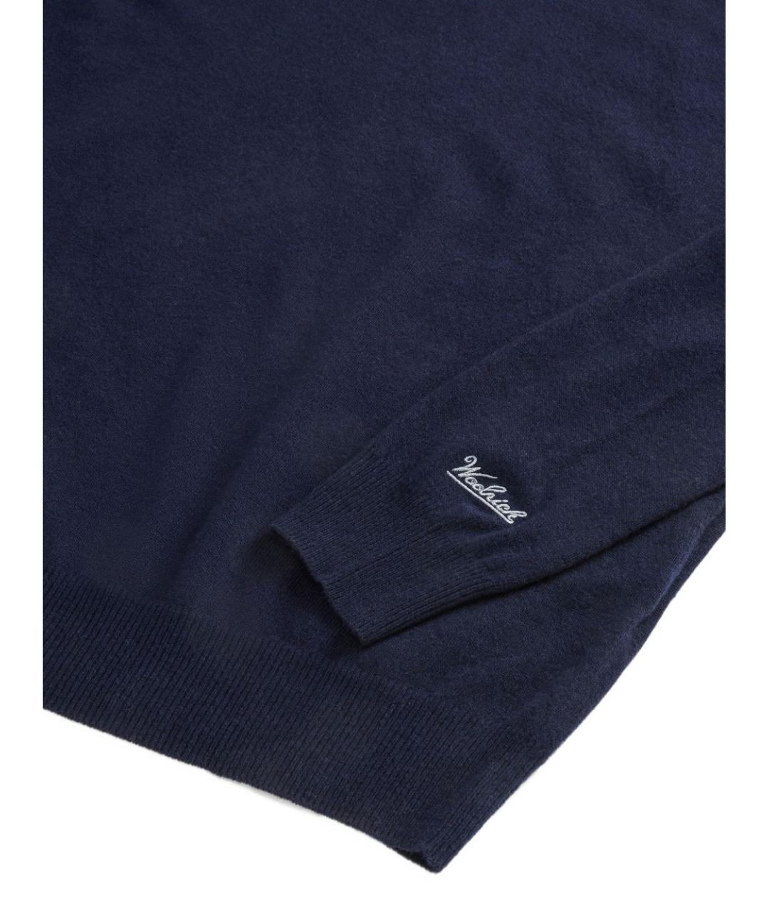 WOOLRICH Темно-синий шерстяной джемпер / свитер, фото 5