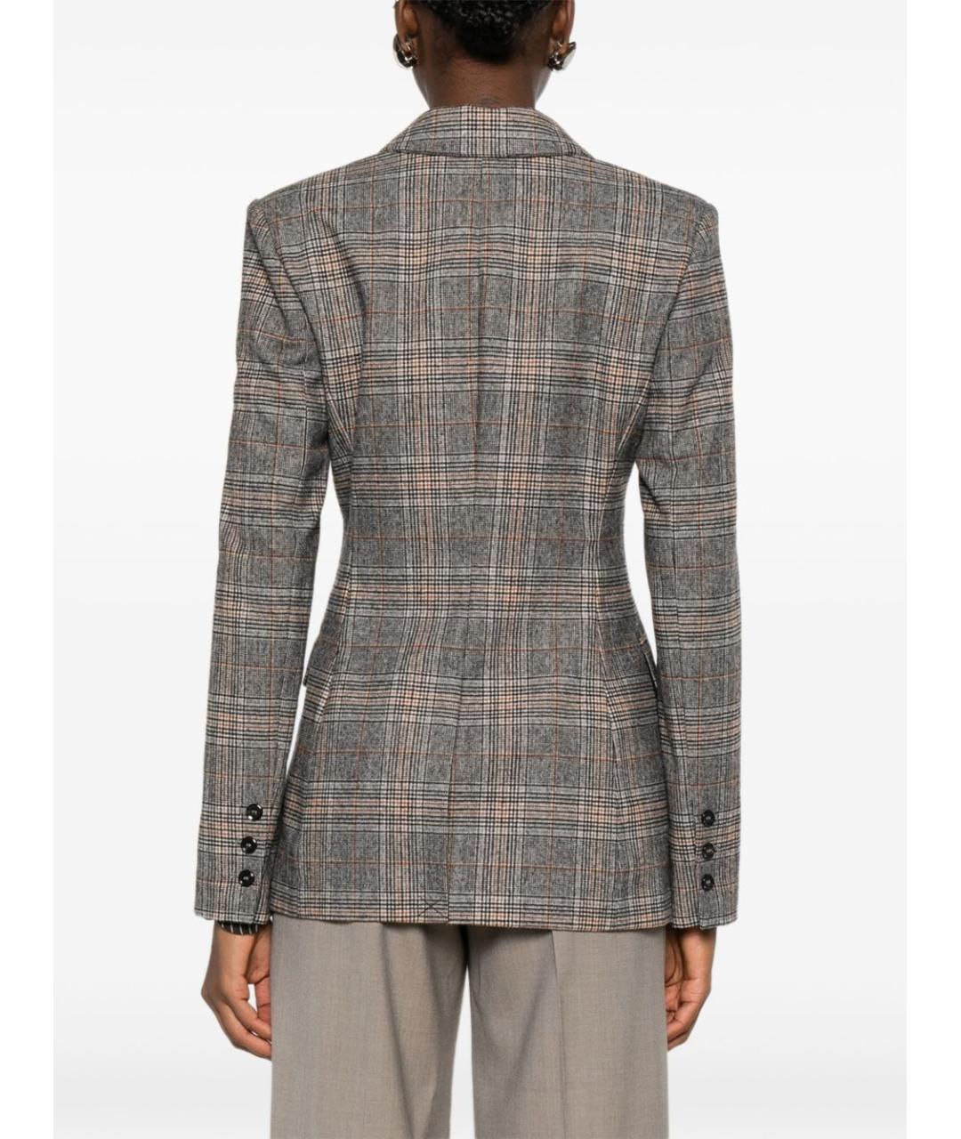 PINKO Серый полиэстеровый жакет/пиджак, фото 5