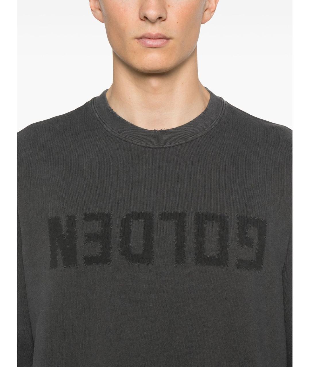 GOLDEN GOOSE DELUXE BRAND Серый хлопковый джемпер / свитер, фото 2