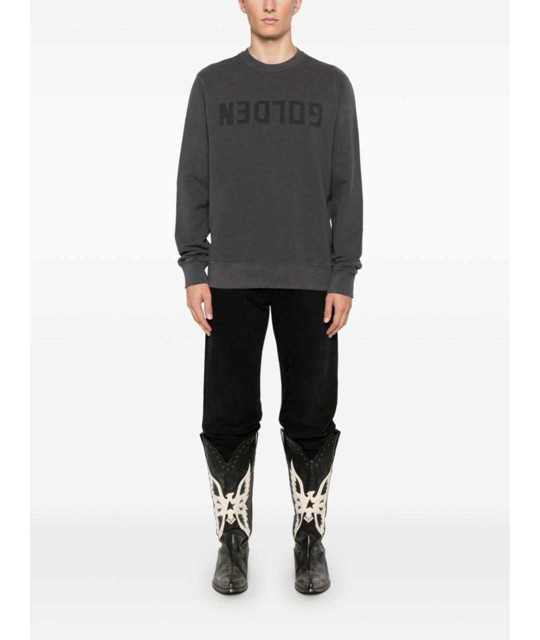 GOLDEN GOOSE DELUXE BRAND Серый хлопковый джемпер / свитер, фото 5