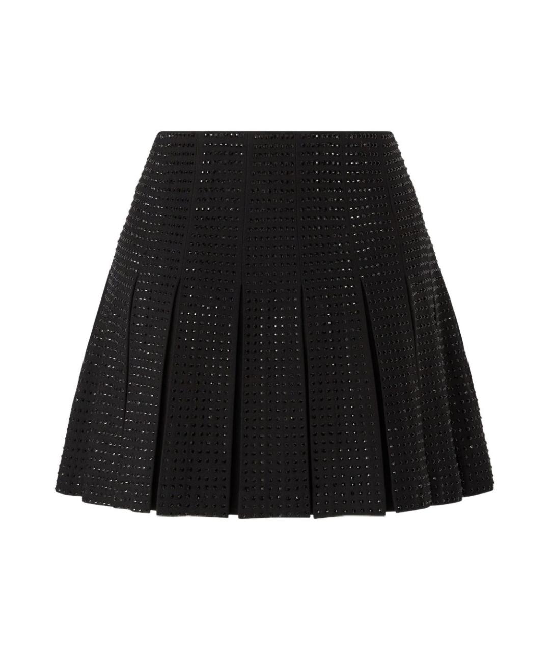 PINKO Черная полиэстеровая юбка мини, фото 1
