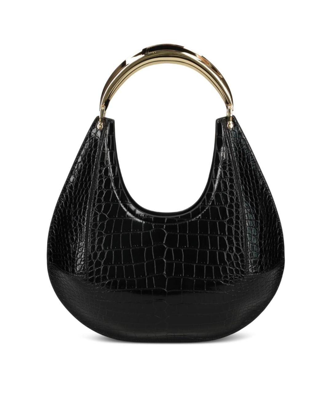 ELISABETTA FRANCHI Черная сумка через плечо из искусственной кожи, фото 4